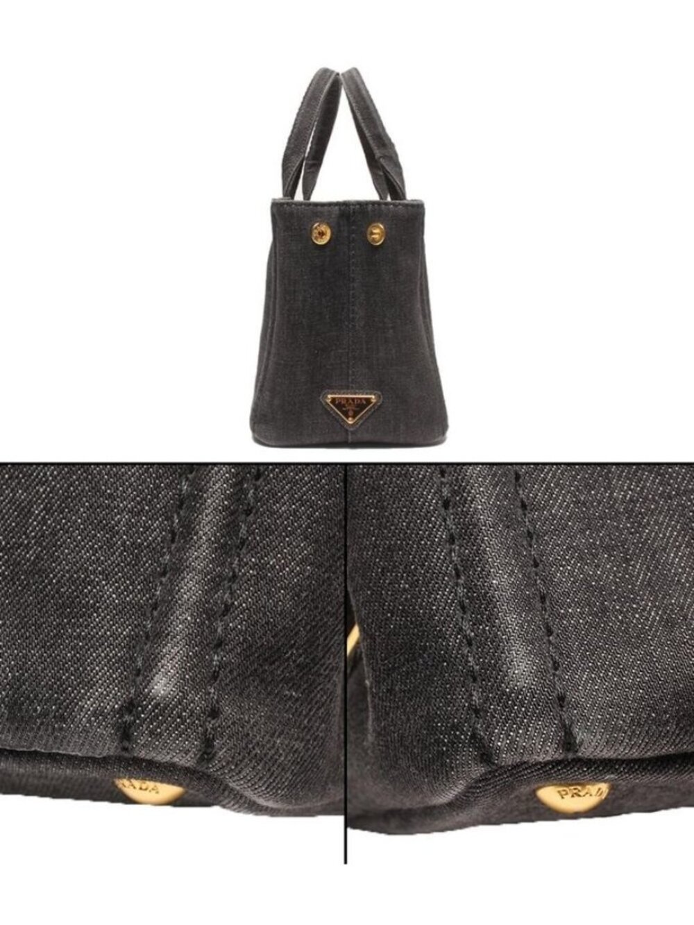Prada 2-Way Shoulder Bag Crossbody Canapa - Picture 7 of 10